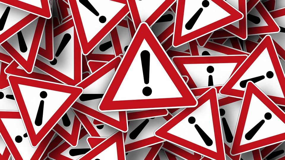 Achtung, Hinweis, Anzeichen