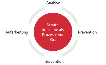 Quelle: Schutzkonzepte als Prozesse vor Ort; Grafik in Anlehnung an Rörig, 2013