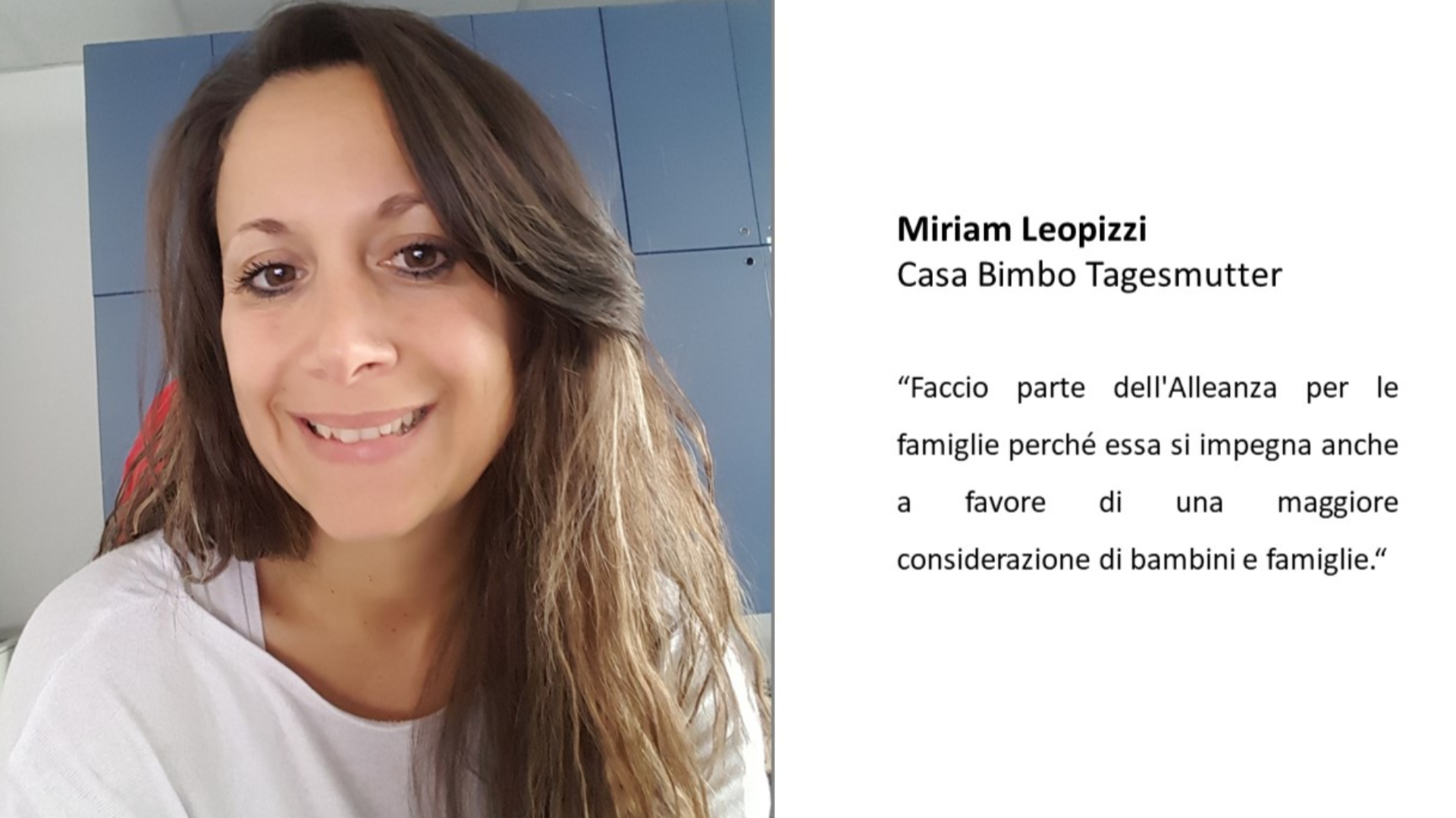 Miriam Leopizzi (Cooperativa sociale Casa Bimbo)